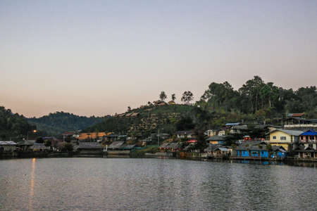 Ban Rak Thai, Chinese home in tea field , Mae Hong Son, Thailand