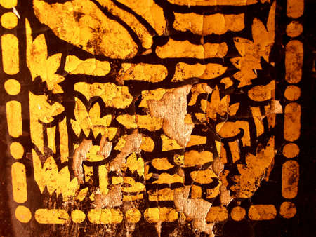 Traditional Thai art of Thai temple
