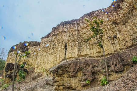Cliff stone of Pha Chor at the Doi Lo district Chiang Mai, in Thailand