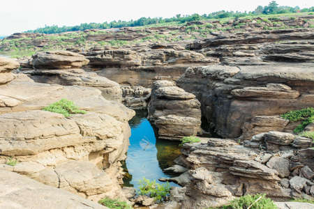 Hat Chom Dao Grand Canyon stone art UbonRatchathani, Thailand
