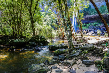 Huai Luang Waterfall  or Bak Teo Waterfall in Phu Chong Na Yoi National Park, Ubonratchathani...