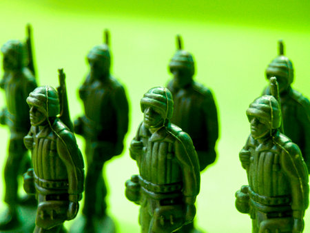 green plastic toy soldiers