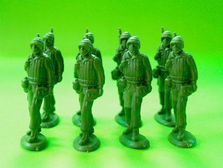 green plastic toy soldiers
