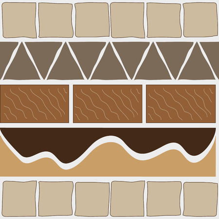 Seamless pattern triangleのイラスト素材