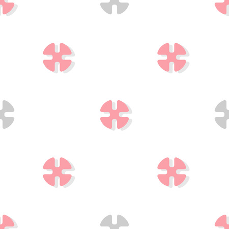 little pink elements on a white background.Seamless vector background.のイラスト素材