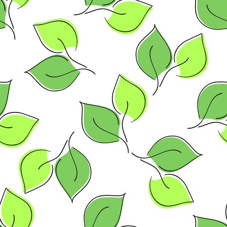 Seamless leaf pattern. eps 10のイラスト素材