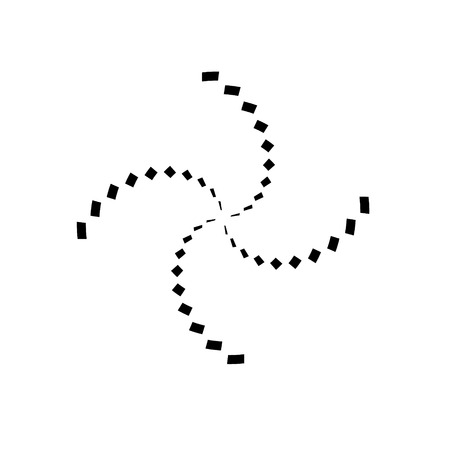 Set of vector spirals. Design element.のイラスト素材