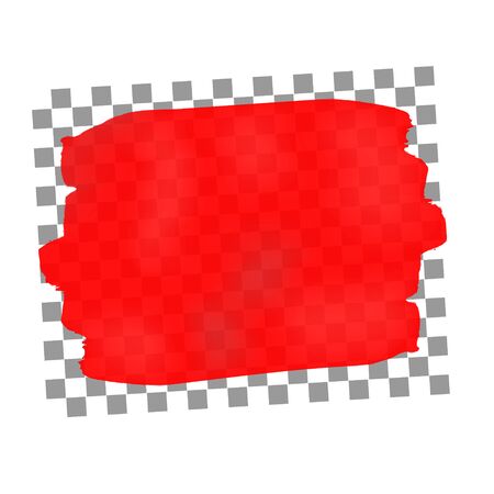 Transparent red stroke of paint.のイラスト素材