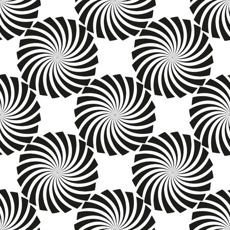 Geometric floral seamless background.のイラスト素材