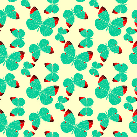 Seamless pattern with butterflies vector illustration.のイラスト素材