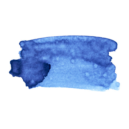 Vector paint stroke. Black ink, blue ink.のイラスト素材