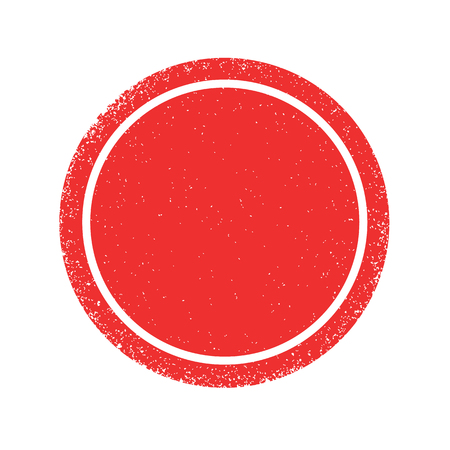 Red grunge circle texture, red round vectorのイラスト素材
