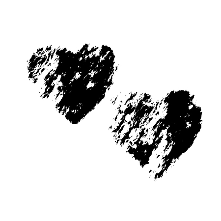 Heart, texture stone marble fabric. Vector illustrationのイラスト素材