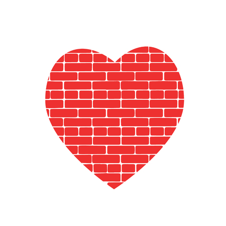 Heart, texture stone marble fabric. Vector illustrationのイラスト素材