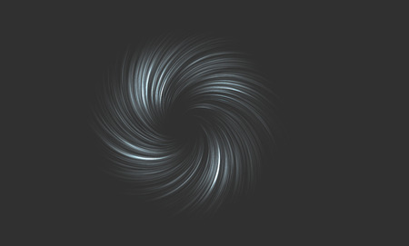 Metal vortex. Neon abstraction, twisted in a spiral. Vector element, editable color. Modern neon abstract background. Vector Illustrationのイラスト素材