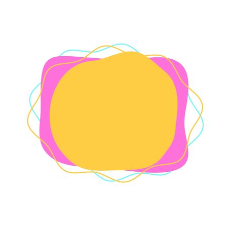 modern abstract vector banners. Flat geometric shapes of different colors .のイラスト素材