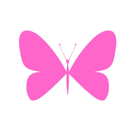 Colored Butterfly , vector illustration, icon.Template for printing , vector illustration, icon.のイラスト素材