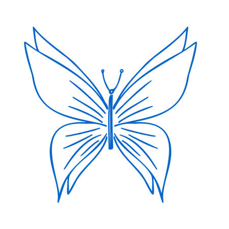 Butterfly vector iconのイラスト素材
