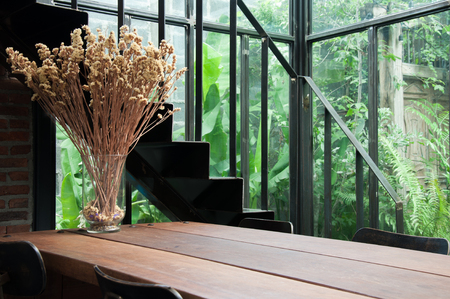 Bangkok, Thailand- June 5,2017 : Keaw Kai Ka Coffee Shop and Cafe Restaurant. Interior Relaxation Conceptのeditorial素材