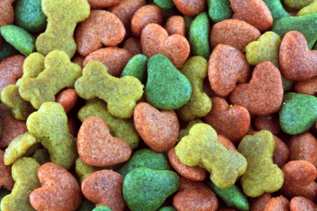 A background photo of Dried food for dog puppyの写真素材