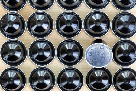 BANGKOK, THAILAND - JUNE 2014   Black single-serve Ristretto Nespresso capsules in Bangkok, Thailand...