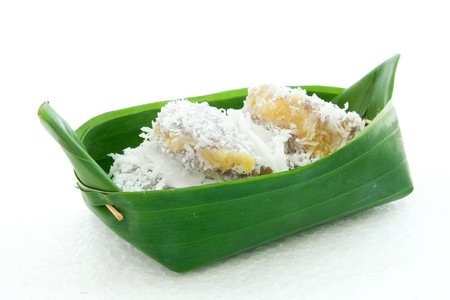 Thai dessert name "Taw pap"の写真素材