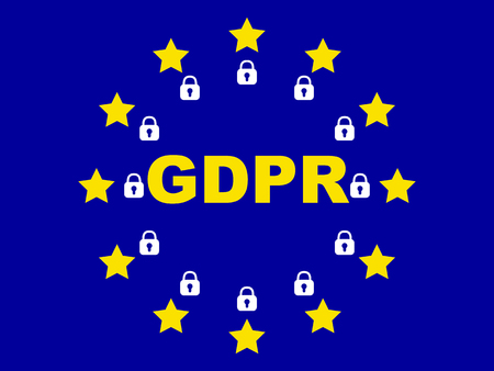 GDPR - General Data Protection Regulation. EU.Vector illustrationのイラスト素材