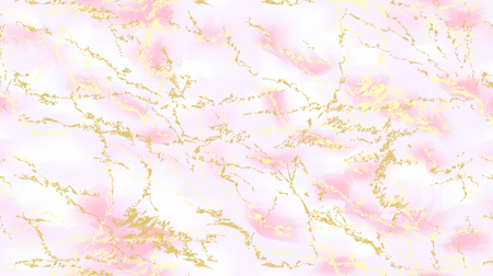 Seamless marble vector texture. Marble with gold veins. Marble effect. Graceful background. Rectangular tile.のイラスト素材