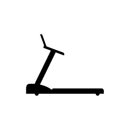 Treadmill icon. Running machine and walkingpad icon. Vector illustration on white blank background.のイラスト素材