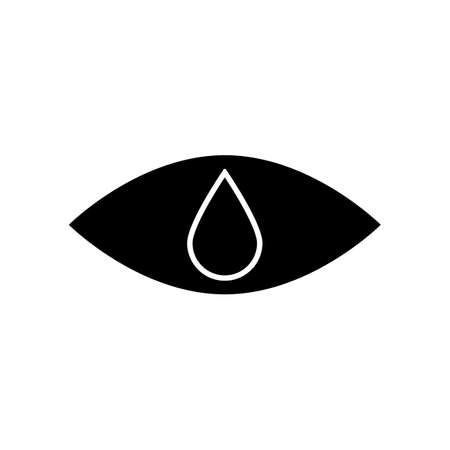 Eye drop vector icon. Isolated illustration.のイラスト素材