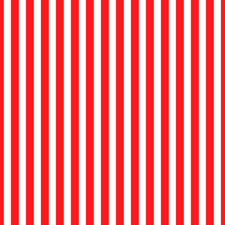 Vertical red and white stripes background. Seamless and repeating pattern. Editable template. Vector illustration.のイラスト素材
