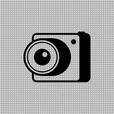 Camera transparent icon. vector illustration.のイラスト素材