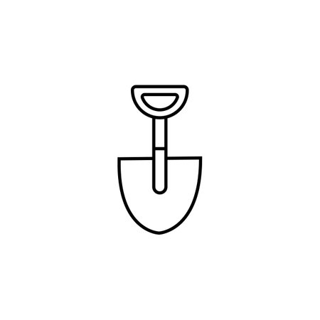 Short fall icon. Simple vector symbol in line style. isolated on white background.のイラスト素材