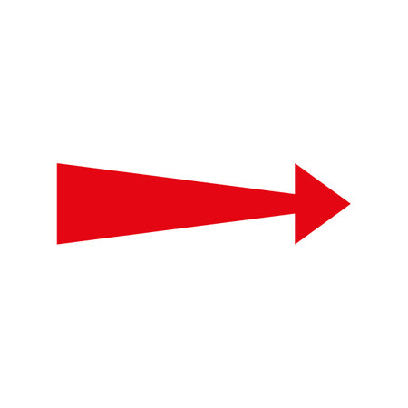 long right arrow, pointer icon. vector symbol. isolated on white background.のイラスト素材