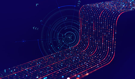 Business and digital technologies. Data flow in a secure system. Analytics and strategy of...
