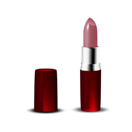 lipstick isolated on white.のイラスト素材