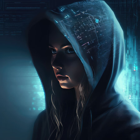 AI, artificial intelligence concept in robotics and cybernetics. Created with generative AIの写真素材