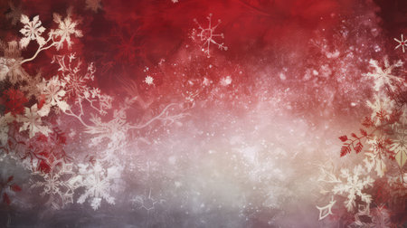 Christmas and New Year theme background. Light blue blurred abstract background with snowflake. Created with generative AIの写真素材