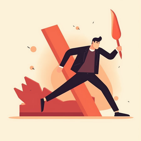 Angry man in a suit with an ax. Created with generative AIの写真素材