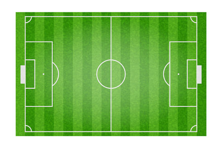 Football soccer field vector illustration. Coach table for tactic presentation for players. Sport strategy view.のイラスト素材