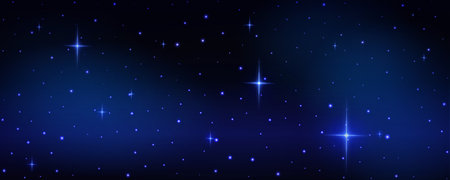 Concept of web banner. Magic color galaxy. Horizontal space background with realistic nebula,...
