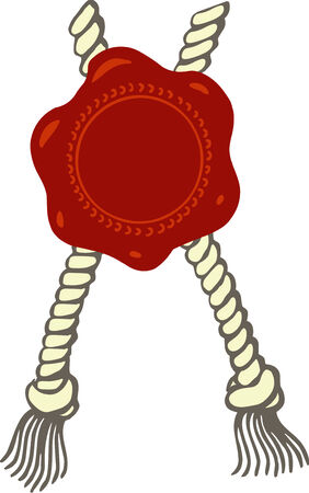 Vector illustrated seal on white backgroundのイラスト素材