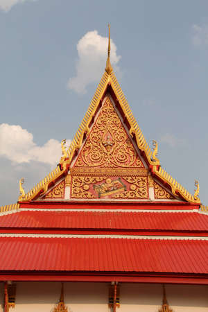 Roof of the temple in Khon Kaen, Thailand 