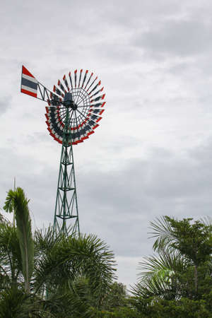 Wind turbines Thailand.の写真素材