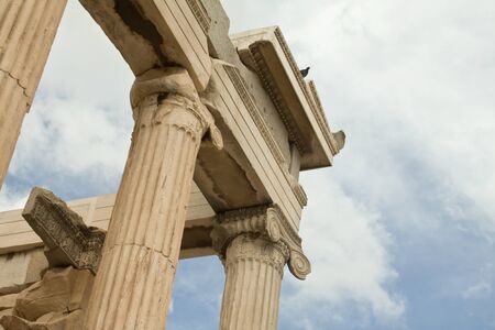 Athens, Greece- September 22,2015: Caryatids, erechtheum temple on Acropolis of Athens, Greeceのeditorial素材