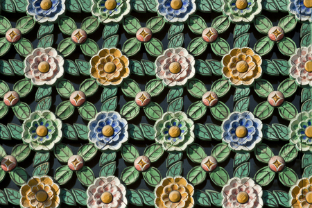 Traditional Korean window frameの写真素材