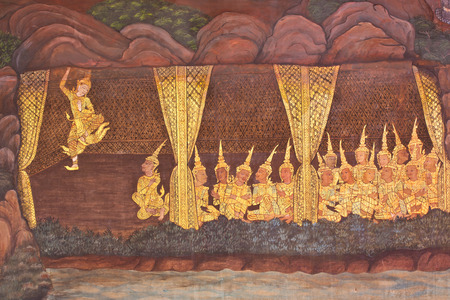 Art thai paintingのeditorial素材