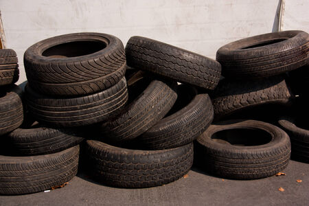 Pile of old tires 