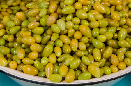 Pickled grapes sold in the market.の写真素材