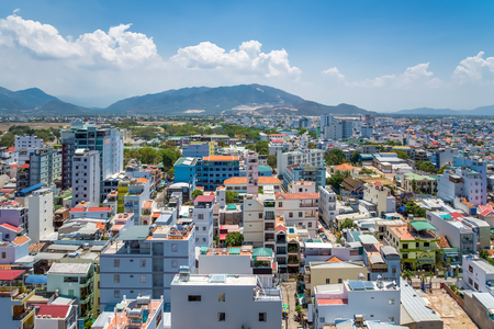 Nha Trang, Vietnam, May 7, 2015: Nha Trang city panoramaのeditorial素材